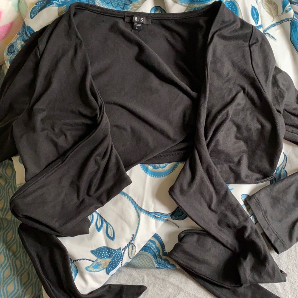 Wrap Around Long Sleeve Shirt